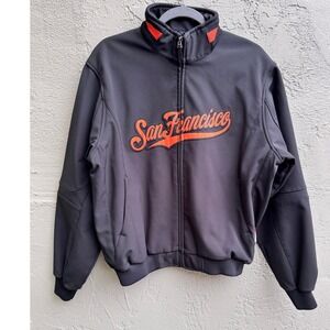 Majestic Vintage San Francisco Giants Streetwear Bomber Therma Baseball Jacket